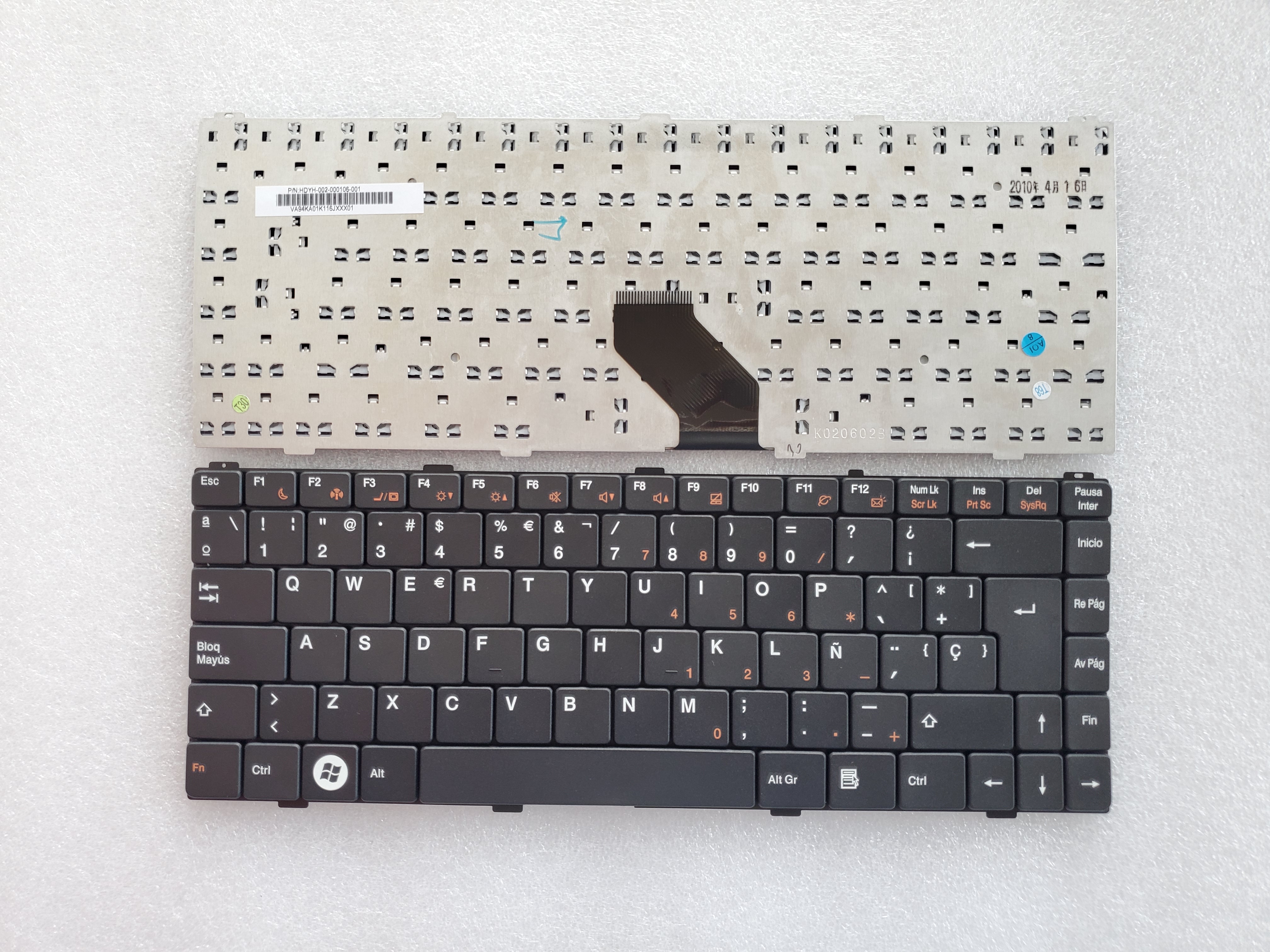 Picture of New Replacement Laptop Keyboard For ASUS ASUS Z96/BenQ R55/DELL 1425 BLACK SP Layout